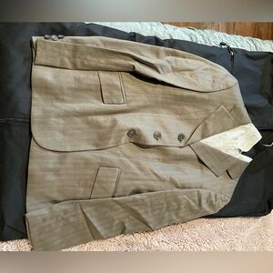 Classic Green Pink Wool Hunt Coat